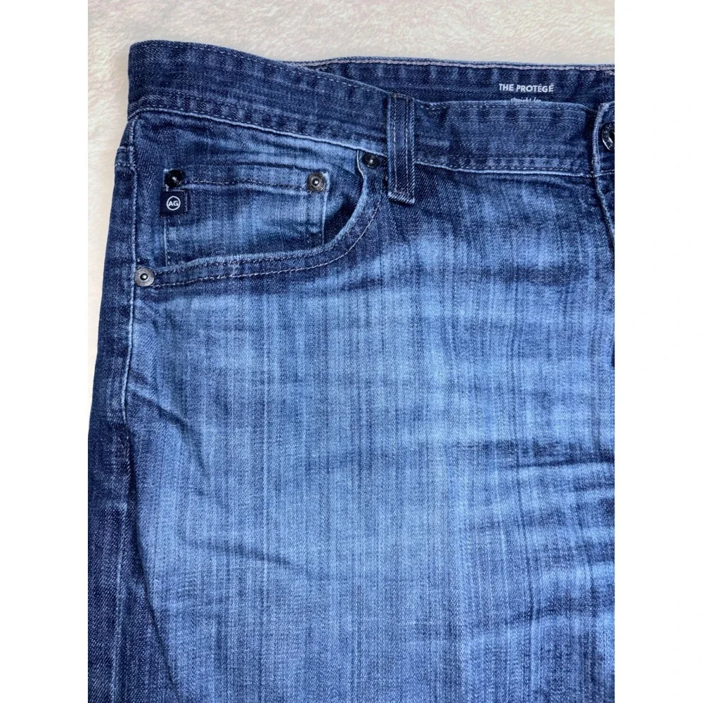 AG Adriano Goldschmied The Protege Straight Leg Jeans Blue 40x34 BM7645 Mens